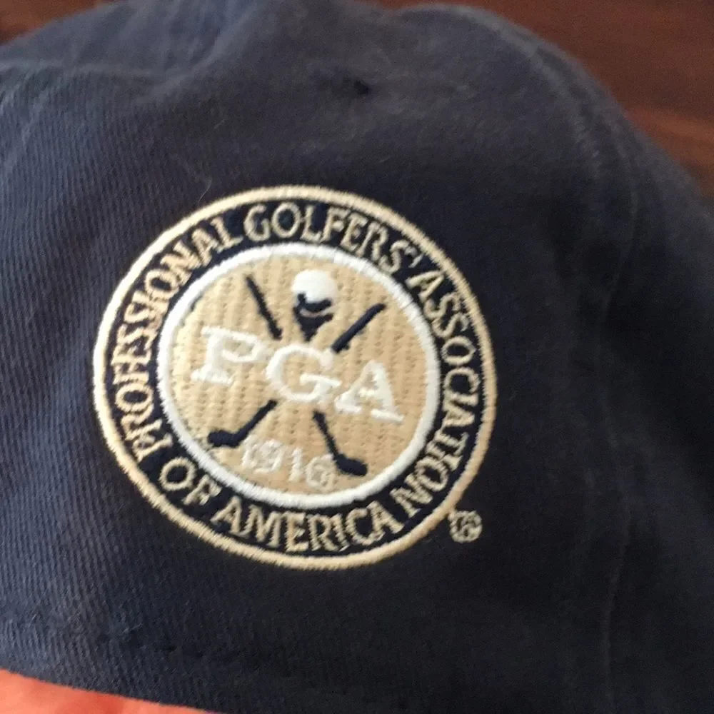 Blue Faded New Bay Hill Club 1961 PGA Pro Mastercard Pin golf hat cap ahead